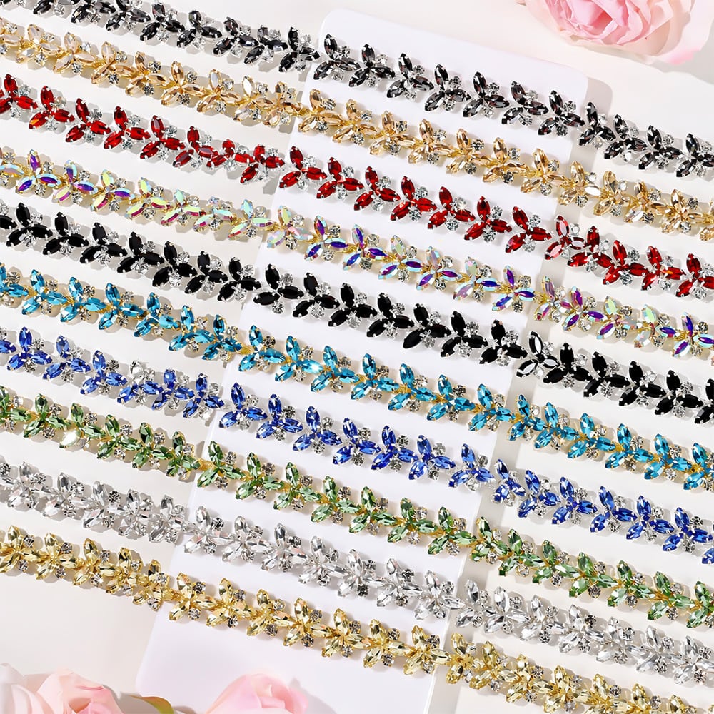 Marquise Rhinestone Chain motif and placement reference