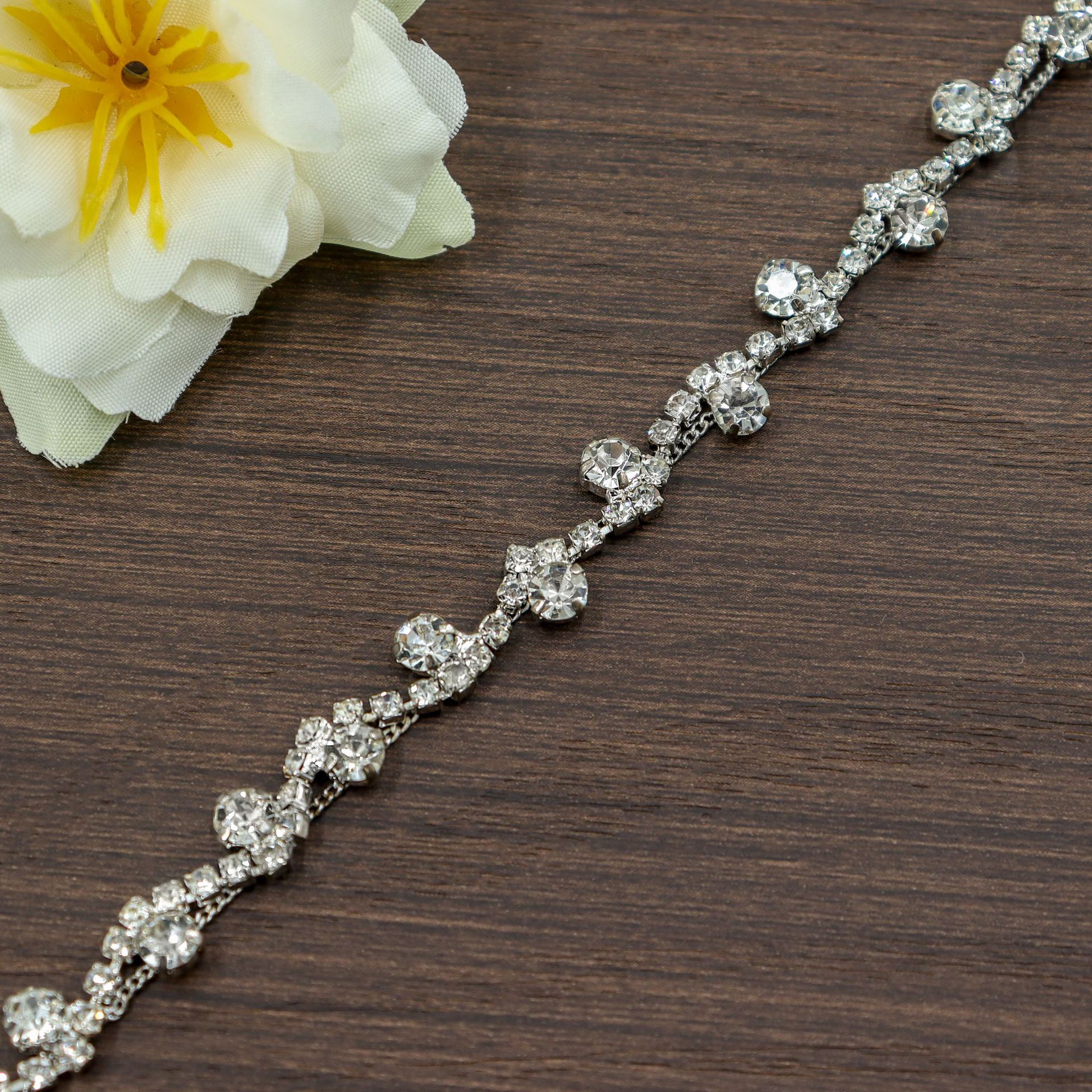 Six-Pattern Glass Trim: S-Curve, Sunflower & Drop: supplied design and finish reference